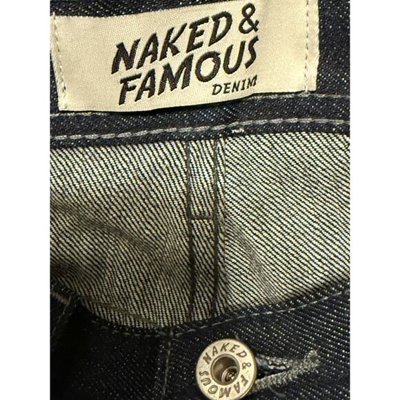 Naked & Famous Men’s Weird Guy Japanese Indigo Selvedge Jeans 34 New With Tags - Picture 3 of 11